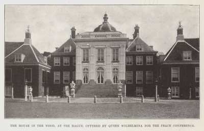 The House in the Wood, at the Hague, offered by Queen Wilhelmina for the Peace Conference by English Photographer