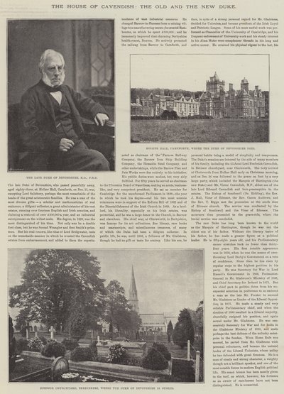 The House of Cavendish, the Old and the New Duke by English Photographer