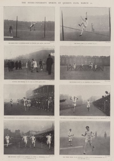 The Inter-University Sports at Queens Club, 21 March by English Photographer