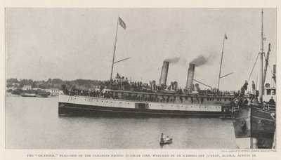The Islander, Flag-Ship of the Canadian Pacific Alaskan Line, wrecked by an Iceberg off Juneau, Alaska, 16 August by English Photographer