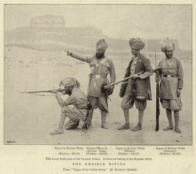 The Khaiber Rifles by English Photographer