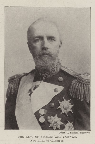 The King of Sweden and Norway, New LLD of Cambridge by English Photographer