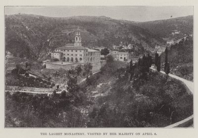 The Laghet Monastery, visited by Her Majesty on 6 April by English Photographer
