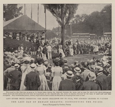 The Last Day of Henley Regatta, distributing the Prizes by English Photographer