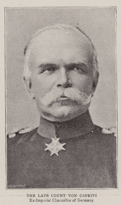 The Late Count von Caprivi by English Photographer