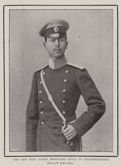 The Late HRH Alfred, Hereditary Prince of Saxe-Coburg-Gotha by English Photographer
