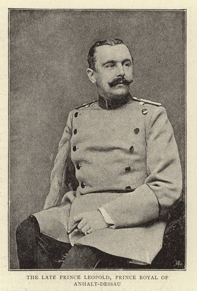 The Late Prince Leopold, Prince Royal of Anhalt-Dessau by English Photographer