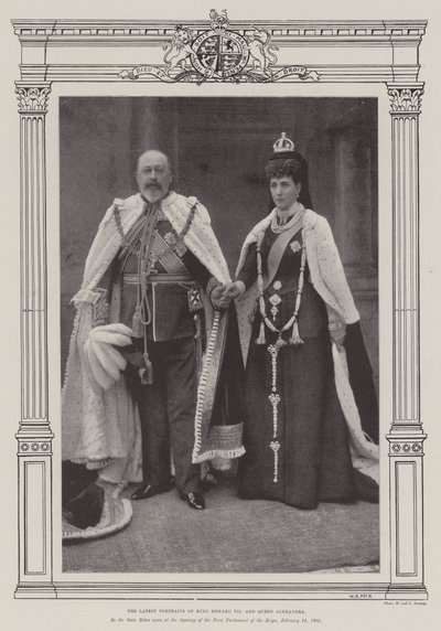 The Latest Portrait of King Edward VII and Queen Alexandra by English Photographer