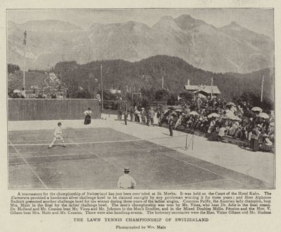 The Lawn Tennis Championship of Switzerland by English Photographer