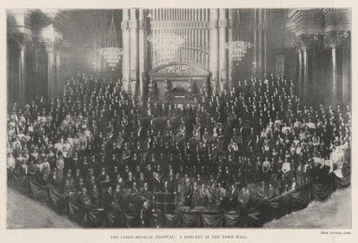 The Leeds Musical Festival, a Concert in the Town Hall by English Photographer