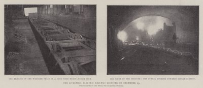 The Liverpool Electric Railway Disaster on 23 December by English Photographer