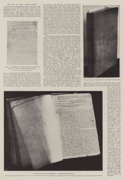 The Log of the Mayflower by English Photographer