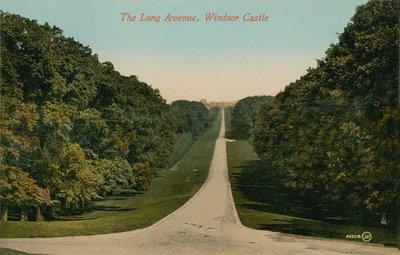 The Long Avenue, Windsor Castle in England by English Photographer