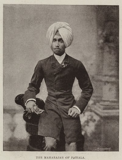 The Maharajah of Patiala by English Photographer