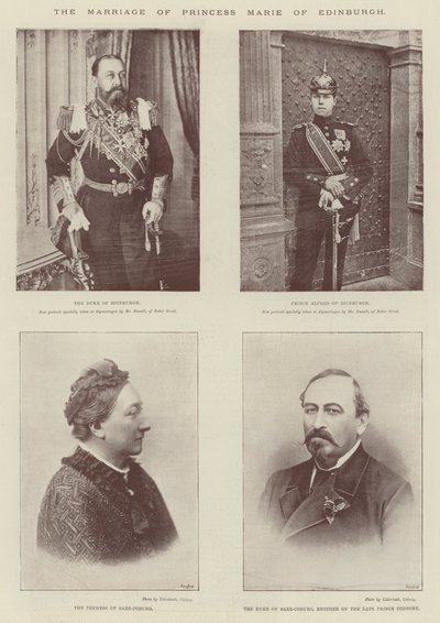 The Marriage of Princess Marie of Edinburgh by English Photographer