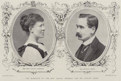 The Marriage of the Honourable Alicia Amherst and Mr Evelyn Cecil by English Photographer