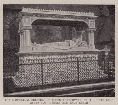 The Mausoleum erected in Esher Churchyard by the Late Lord Esher for himself and Lady Esher by English Photographer