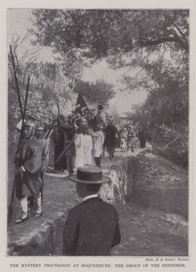 The Mystery Procession at Roquebrune, the Group of the Redeemer by English Photographer