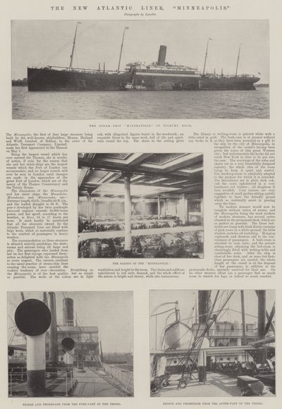 The New Atlantic Liner, Minneapolis by English Photographer