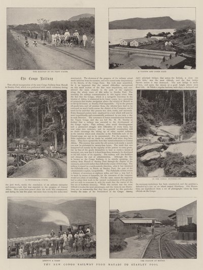 The New Congo Railway from Matadi to Stanley Pool by English Photographer