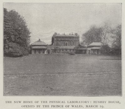 The New Home of the Physical Laboratory, Bushey House, opened by the Prince of Wales, 19 March by English Photographer