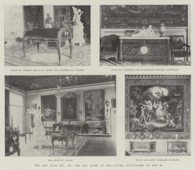 The New Louis XIV, XV and XVI Rooms at the Louvre, inaugurated on 20 May by English Photographer