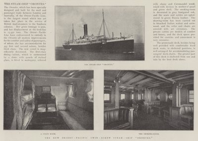 The New Orient-Pacific Twin-Screw Steam-Ship Orontes by English Photographer