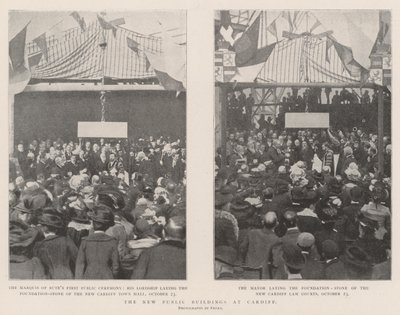 The New Public Buildings at Cardiff by English Photographer