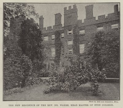The New Residence of the Reverend Dr Warre, Head Master of Eton College by English Photographer
