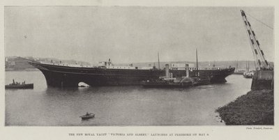The New Royal Yacht Victoria and Albert, Launched at Pembroke on 9 May by English Photographer