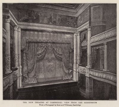 The New Theatre at Cambridge, View from the Auditorium by English Photographer