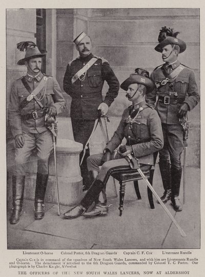 The Officers of the New South Wales Lancers, now at Aldershot by English Photographer