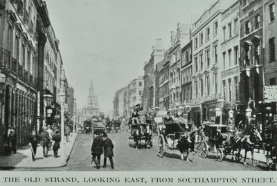 The Old Strand, looking east, from Southampton Street, c.1890 by English Photographer