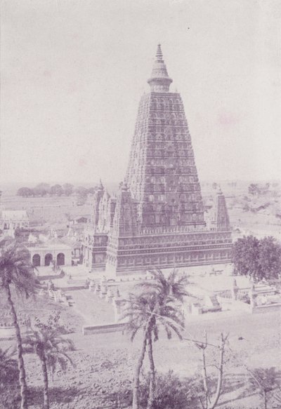 The Old Tower, Buddh Gaya (restored) by English Photographer
