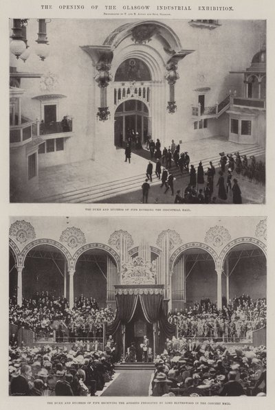 The Opening of the Glasgow Industrial Exhibition by English Photographer