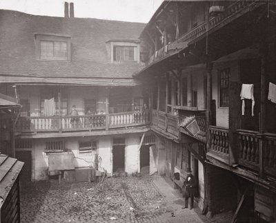 The Oxford Arms in Warwick Lane, 1875, from Historic London Buildings by Alfred and John Bool and Henry Dixon by English Photographer