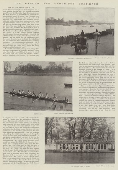 The Oxford and Cambridge Boat-Race by English Photographer