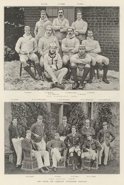 The Oxford and Cambridge Universities Boat-Race by English Photographer