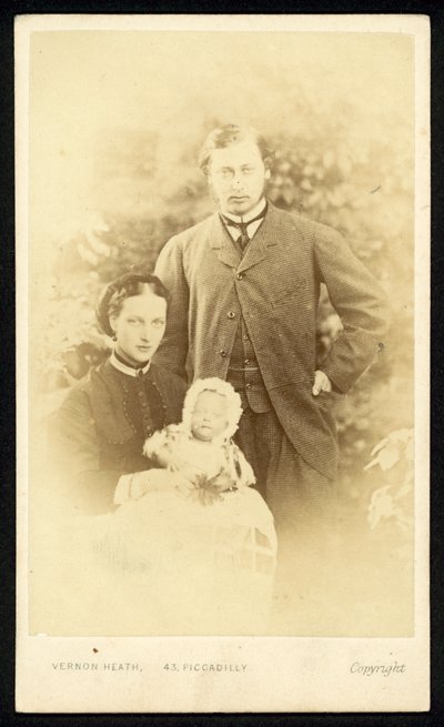 The Prince and Princess of Wales and Prince Albert Victor by English Photographer