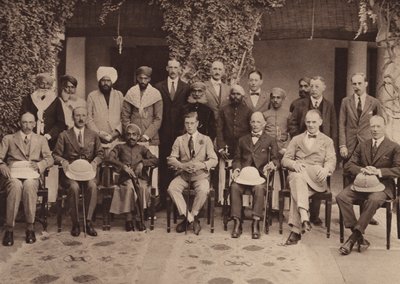 The Prince and the Maharaja Kumar at the Residency, Udaipur by English Photographer