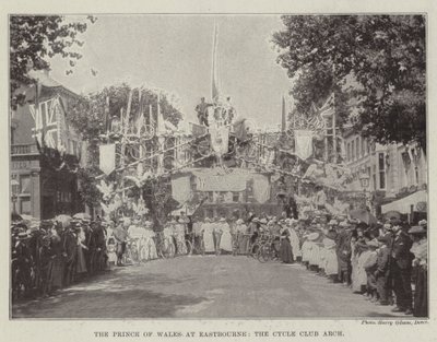 The Prince of Wales at Eastbourne, the Cycle Club Arch by English Photographer