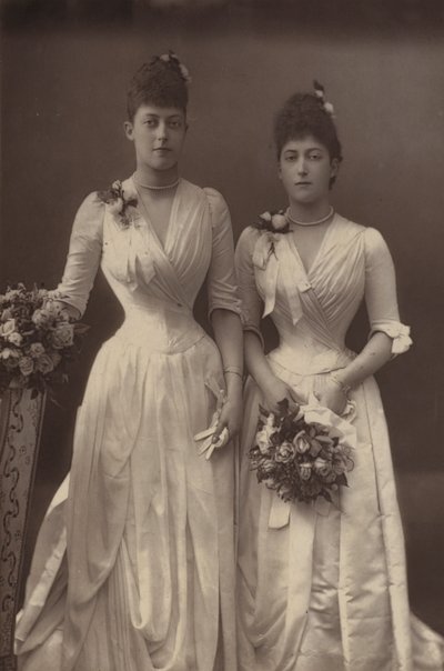 The Princesses Victoria and Maud of Wales by English Photographer