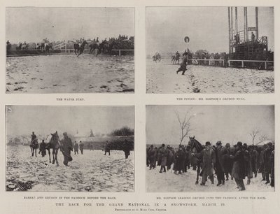 The Race for the Grand National in a Snowstorm, 29 March by English Photographer