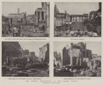The Recent Discoveries in the Roman Forum by English Photographer