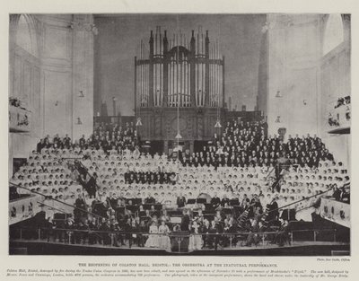 The Reopening of Colston Hall, Bristol, the Orchestra at the Inaugural Performance by English Photographer