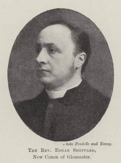 The Reverend Edgar Sheppard, New Canon of Gloucester by English Photographer