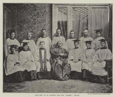 The Reverend H R Haweis and his Mixed Choir by English Photographer