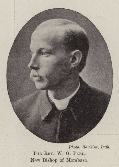 The Reverend W G Peel, New Bishop of Mombasa by English Photographer