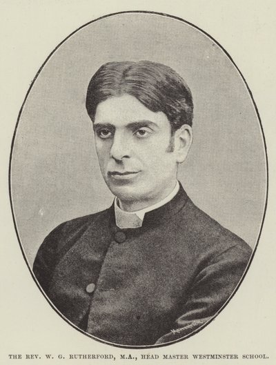 The Reverend W G Rutherford, MA, Head Master Westminster School by English Photographer