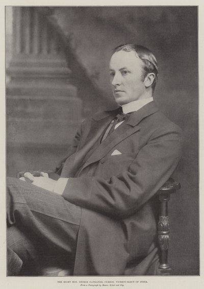 The Right Honourable George Nathaniel Curzon, Viceroy-Elect of India by English Photographer